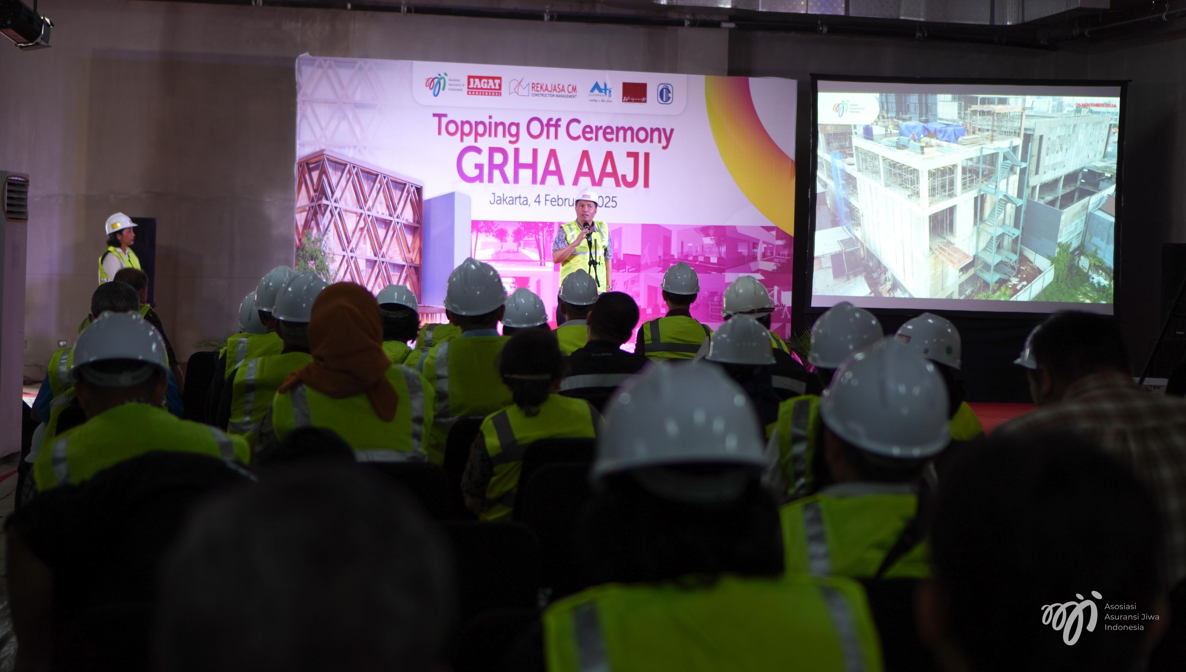 Topping Off Gedung Grha AAJI, Tonggak Baru bagi Industri Asuransi Jiwa Indonesia 