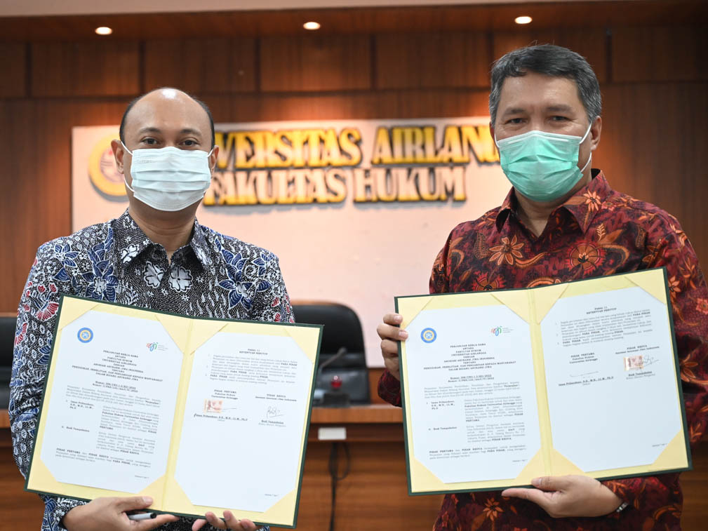 AAJI Sepakati Perjanjian Kerja Sama dengan Fakultas Hukum Universitas Airlangga